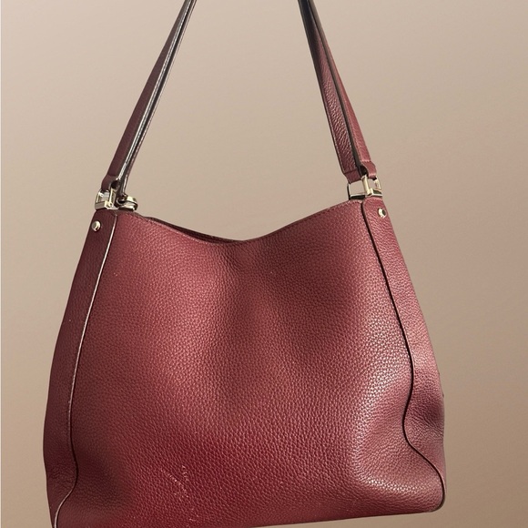 Kate Spade Maroon Pebbled leather Shoulder Bag - Picture 6 of 10